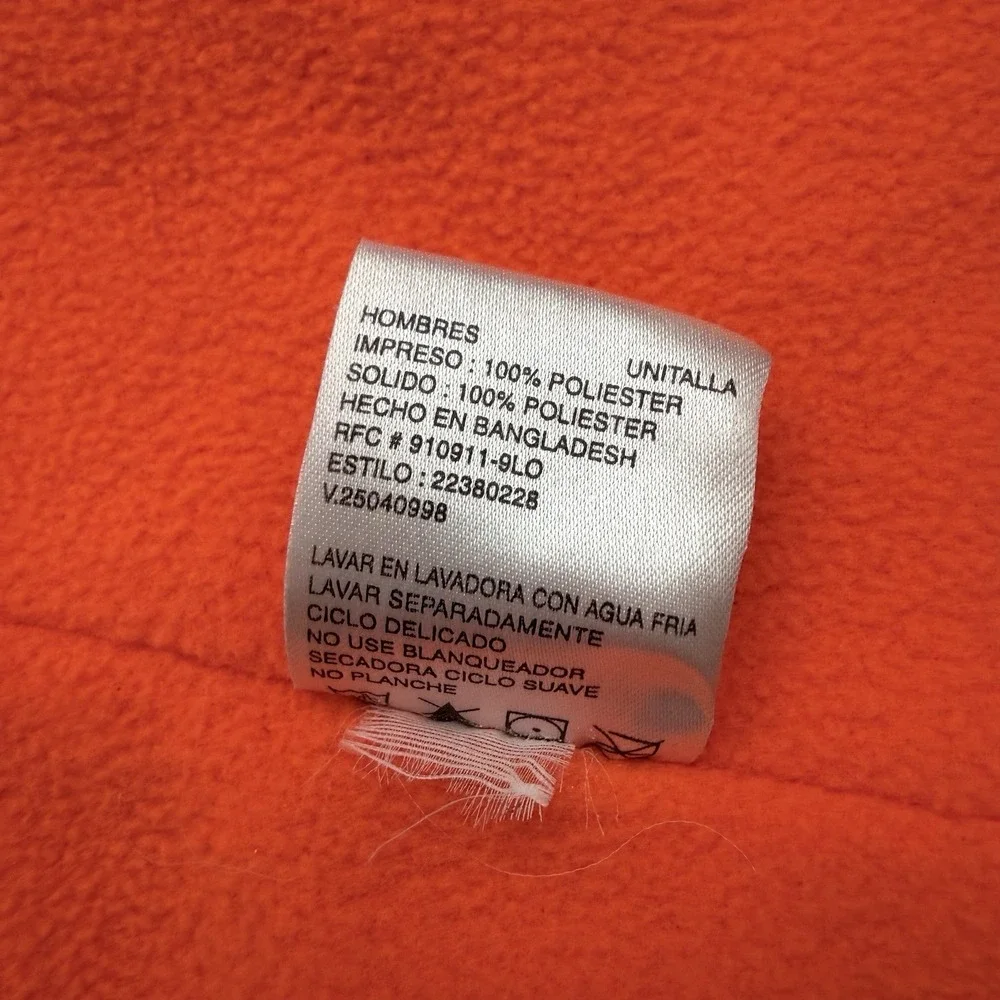 Remington Reversible Fleece Neck Gaiter Camo Orange Winter Ear Flaps Hunting OS